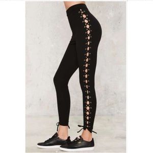 Lace Up Leggings